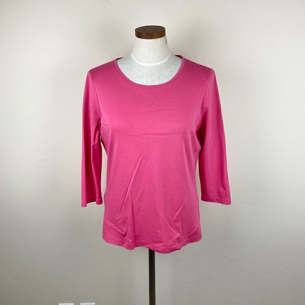 L.L. Beanā3/4āSleeveāCottonāShirtā-āPink